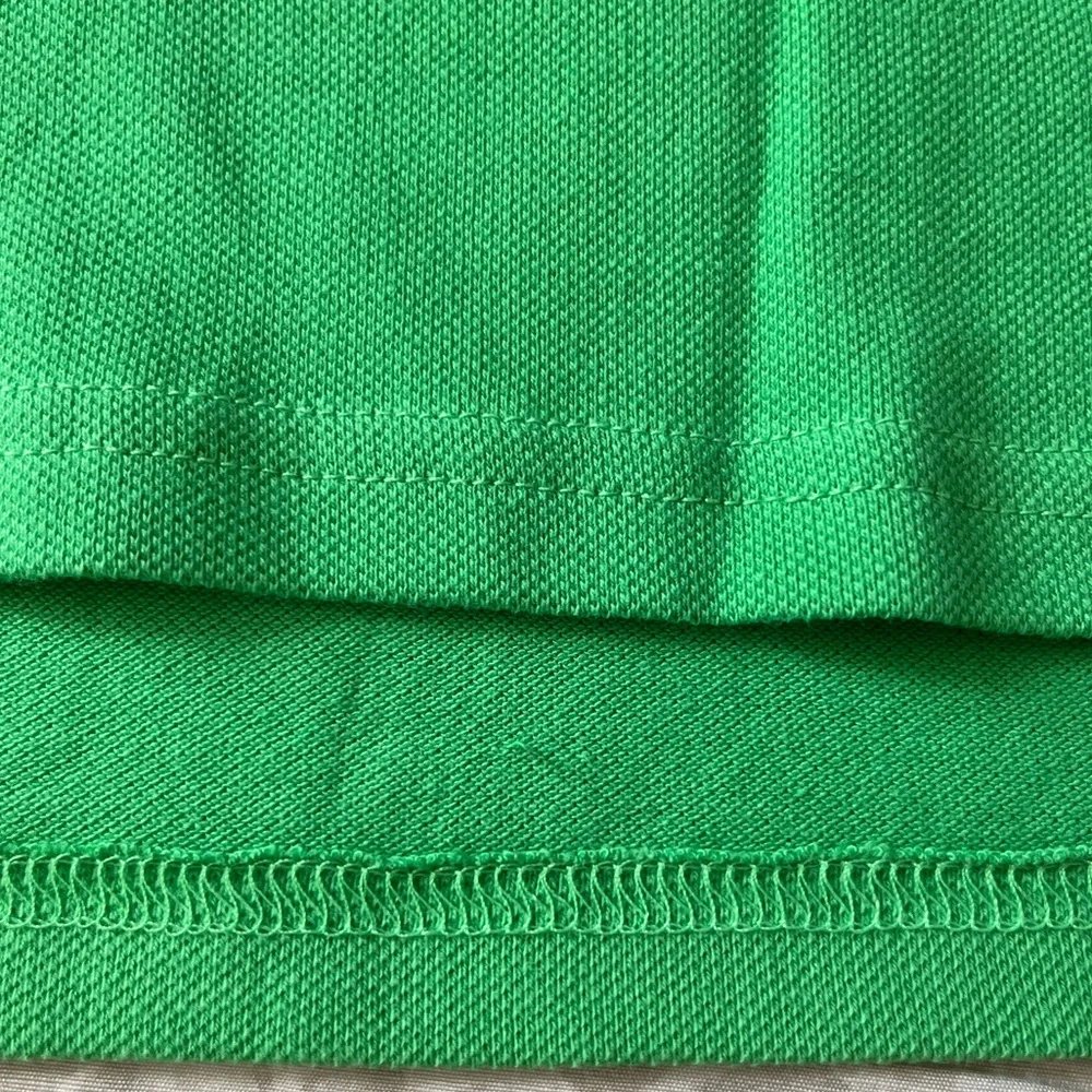 Ralph Lauren Kids Girls Size XL(16) Bright Green Polo Shirt with Pink Pony Logo